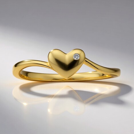 Anello in oro con Diamante SI1 (G) (Annette)