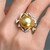 Anillo en oro con Perla dorada del Mar del Sur Kabira  (TPC)