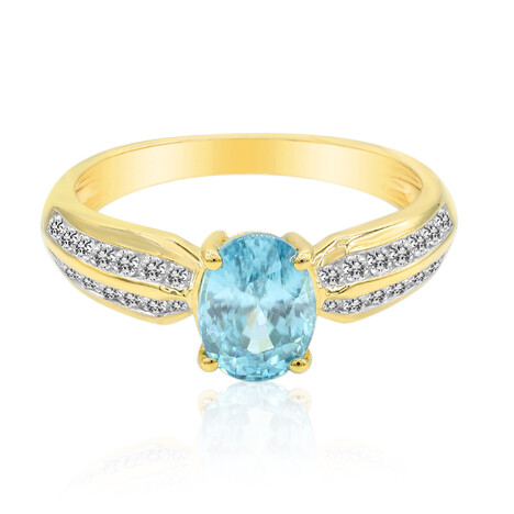 Gouden ring met een Ratanakiri zirkoon (Adela Gold)