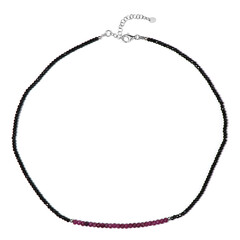 Edelstein-Silberhalskette