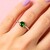 Anello in argento con Diopside Russo