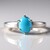 Anello in argento con Turchese Sleeping Beauty (Faszination Türkis)