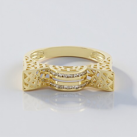 Anello in oro con Diamante I2 (J) (Ornaments by de Melo)