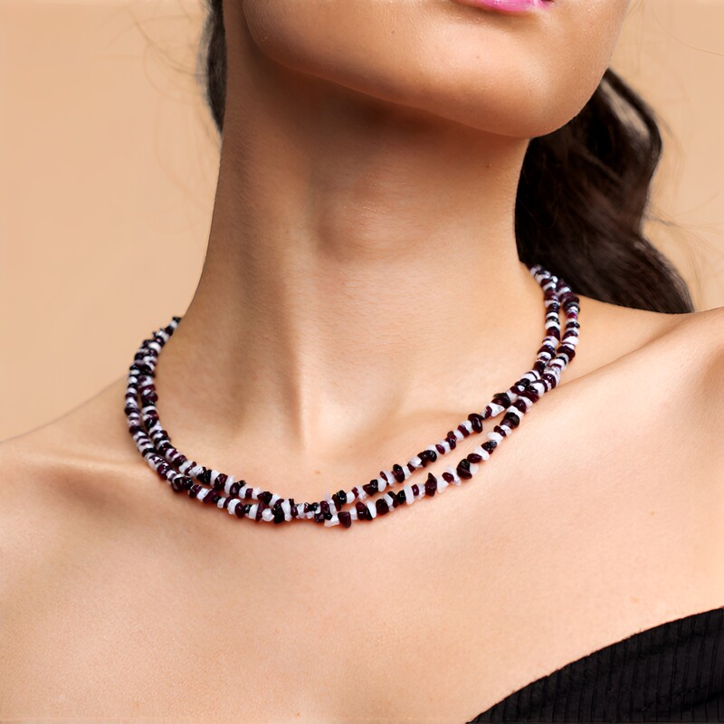 Collar en plata con Piedra de Luna arcoíris