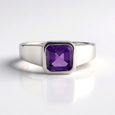 Sibirischer Amethyst-Silberring