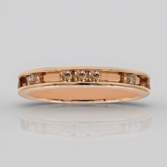 Anello in oro con Diamante Rose de France SI1 di Argyle (Annette)