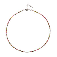 Turmalin-Silberhalskette