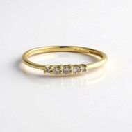 Gouden ring met een I2 Champagne Diamant (de Melo Gold)
