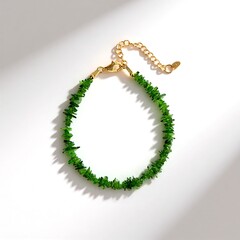 Bracciale in argento con Diopside Russo