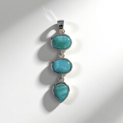 Ciondolo in argento con Larimar