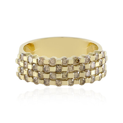 Anello in oro con Diamante Champagne I2 (de Melo)