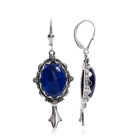 Orecchini in argento con Sodalite (Desert Chic)