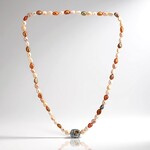 Collana in argento con Quarzo Cognac (TPC)