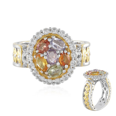 Bague en argent et Saphir jaune (Gems en Vogue)