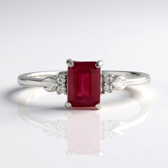 Anello in argento con Rubino Bemainty