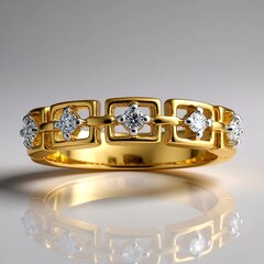 Anello in oro con Diamante SI1 (G) (Annette)