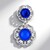 Ciondolo in argento con Ambra Blu Colombiana (dagen)