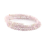 Bracciale in acciaio con Kunzite (Riya)