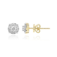9K SI1 (G) Diamond Gold Earrings