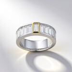 Anello in argento con Topazio Bianco (Adela Silber)