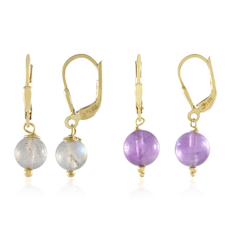 Orecchini in argento con Labradorite