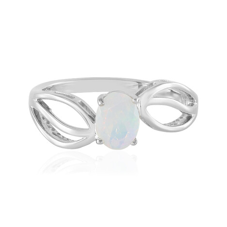 Bague en argent et Opale Welo