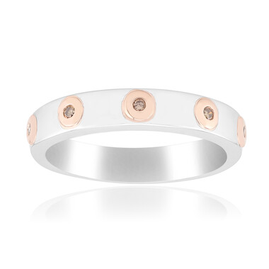 I1 Argyle-Rose de France-Brillant-Silberring (Annette)