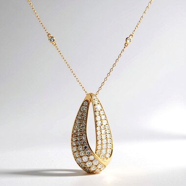 Collana in oro con Diamante Fancy SI2 (CIRARI)