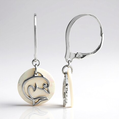 Orecchini in argento con Madreperla
