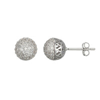 Orecchini in argento con Zircone (Adela Silber)