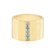 I2 Brillant-Silberring