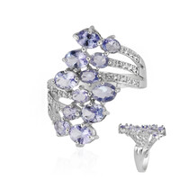 Anello in argento con Tanzanite