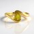 Anello in argento con Zaffiro Giallo del Madagascar