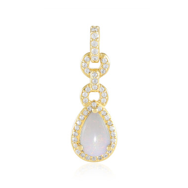 Australischer Opal-Silberanhänger
