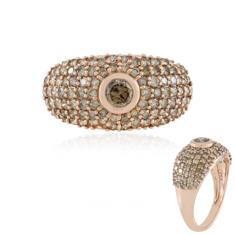 I2 Champagner-Brillant-Goldring (KM by Juwelo)