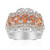 Zilveren ring met Padparadscha saffieren (Dallas Prince Designs)