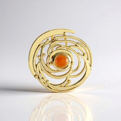 Ciondolo in argento con Onice Rossa