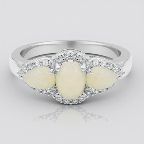 Anello in argento con Opale di Welo