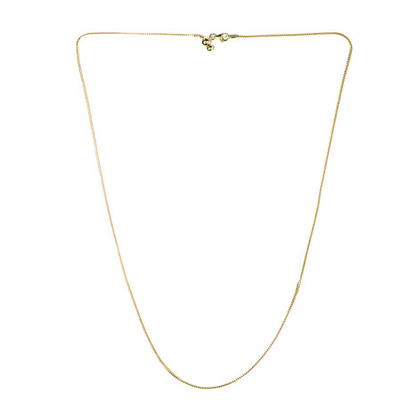 Chaîne mailles palmier – 61 cm (ajustable) – argent plaqué or jaune