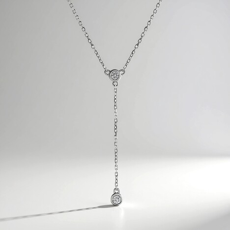 Collana in oro con Diamante I3 (H) (de Melo Gold)