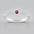 Anello in argento con Berillo Rosso