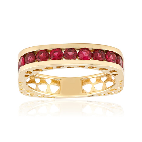 Edelroter Spinell-Goldring (Ornaments by de Melo)