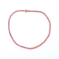 Rubellit-Goldarmband