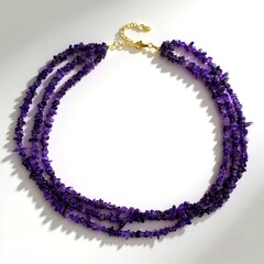 Collana in argento con Ametista Zambiana
