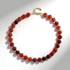 Collier en argent et Jaspe sanguin