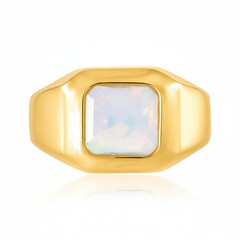 Anillo en plata con Ópalo de Welo (de Melo Essence)