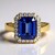 Anello in oro con Tanzanite AAA (CIRARI)