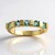 Anello in oro con Berillo Verde Menta Nigeriano