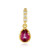 Pink Topaz Silver Pendant