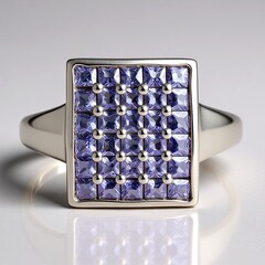 Anello in argento con Tanzanite (MONOSONO COLLECTION)